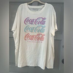 Women’s Plus Size Coca Cola Coke Soda Retro Shirt sz 1X